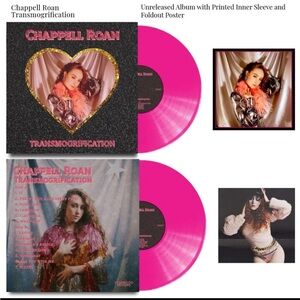 Chappell Roan TRANSMOGRIFICATION rare pink vinyl of unreleased tracks and demos